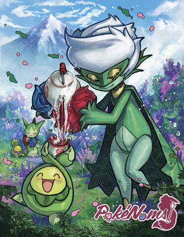 Contributing page artist for non-profit fan-zine, "PokéNoms" in 2022.